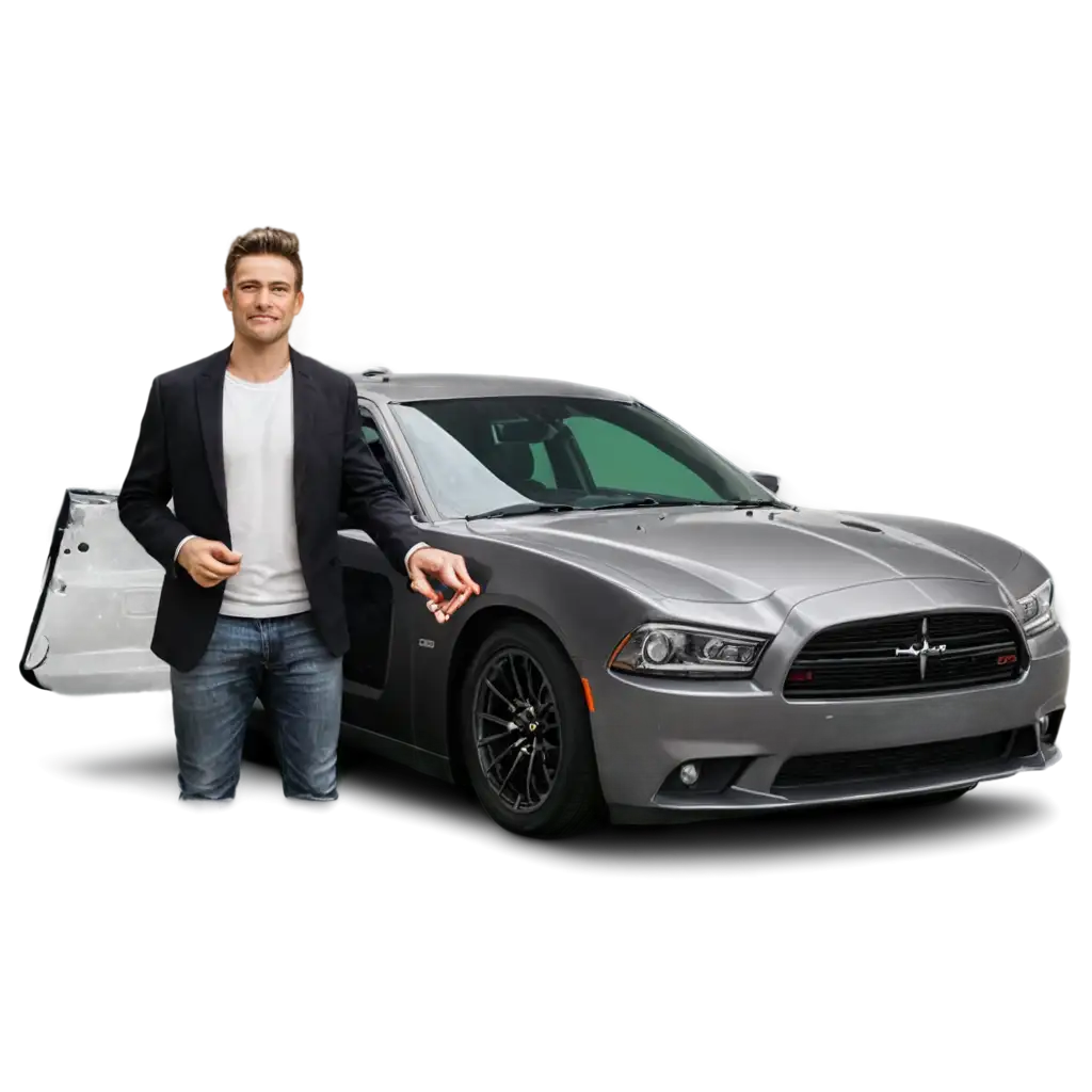 Dominic-Toretro-in-Charger-Car-PNG-Image-Dynamic-Action-Shot-for-Digital-Content