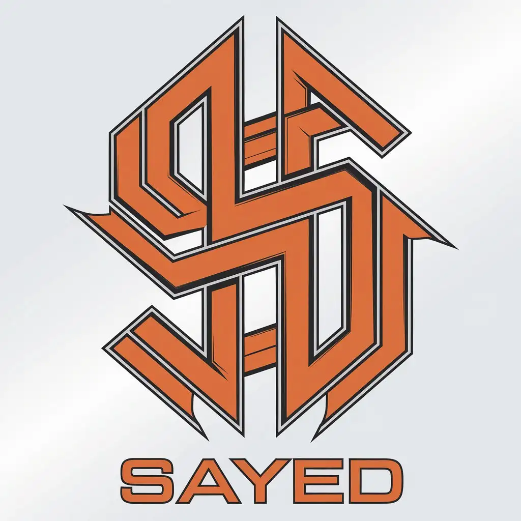 a vector logo design,with the text "SAYED", main symbol:SAYED,complex,clear background