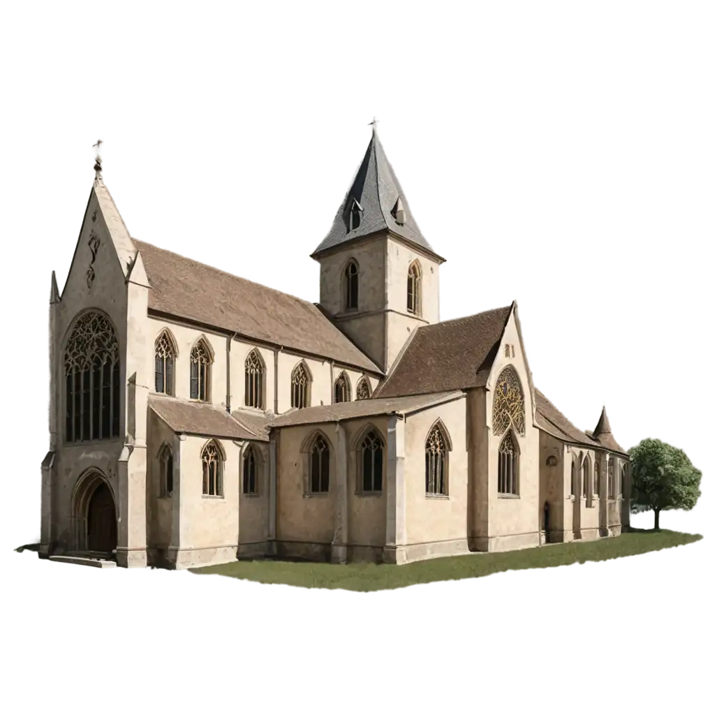 HighQuality-Medieval-Church-PNG-Image-for-Versatile-Use