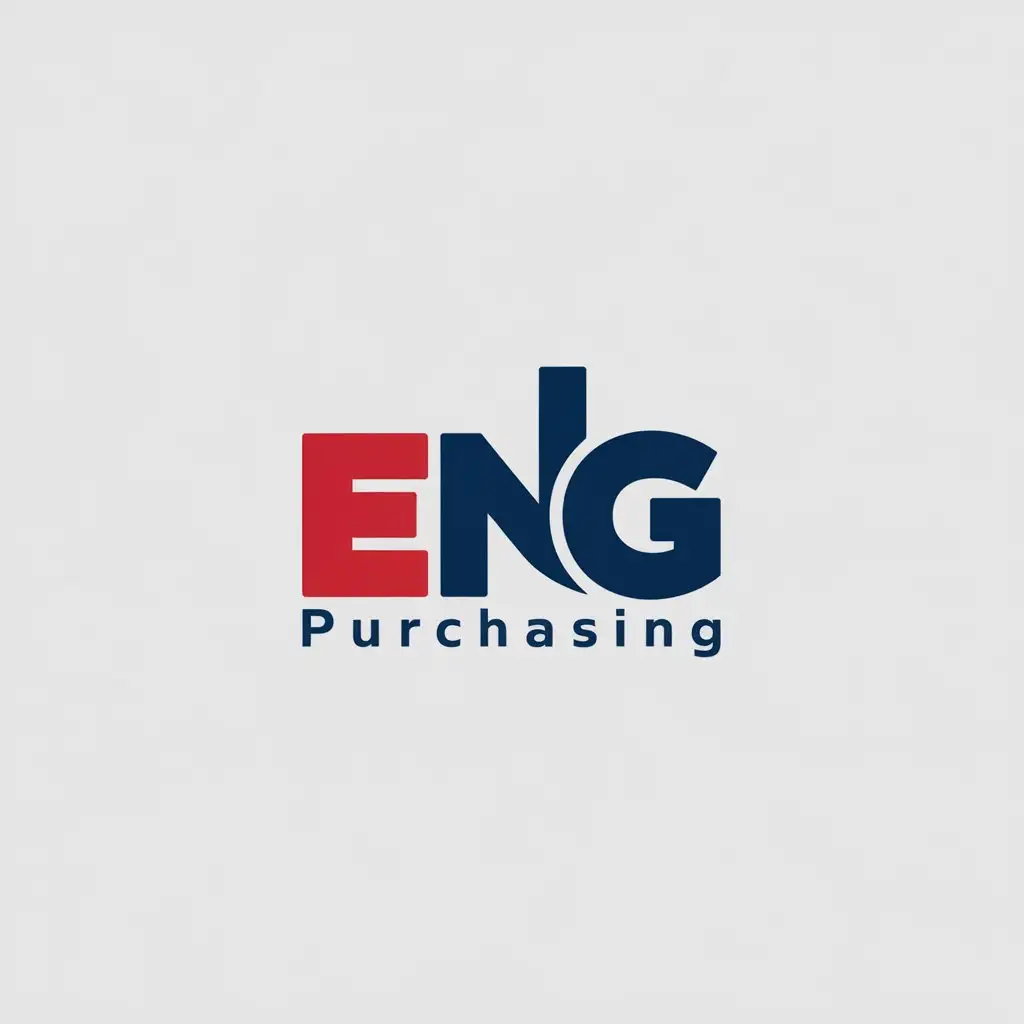 LOGO Design For ENG Purchasing Education NonProfit Government Theme in Kentucky Red Blue