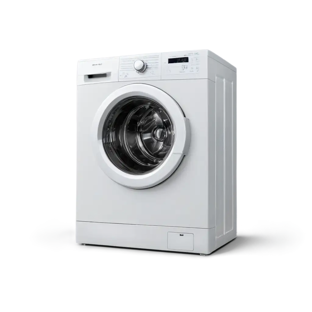 HighQuality-PNG-Image-of-a-White-Washing-Machine-for-Versatile-Use