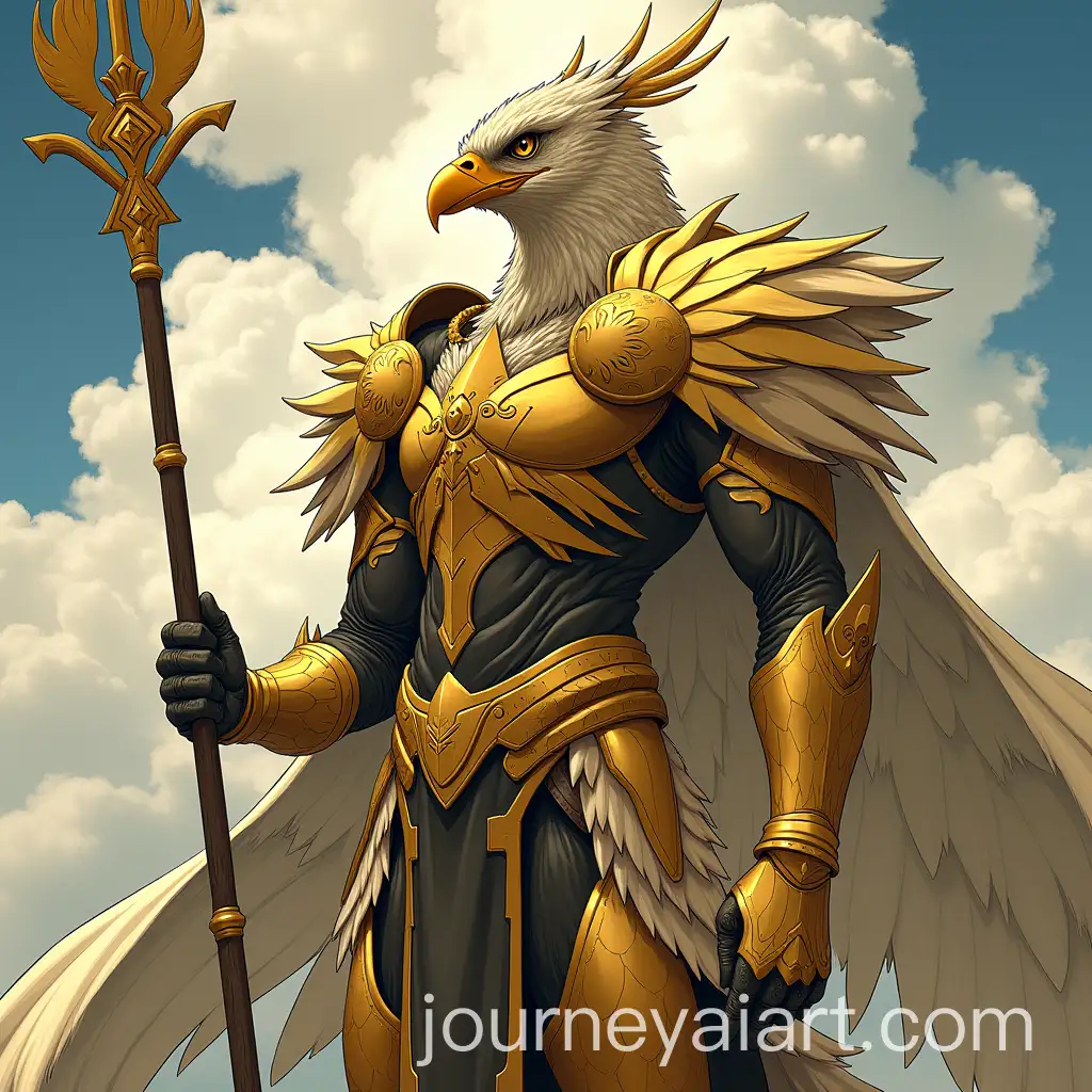 Golden-Eagle-Sky-Guardian-in-Yoshida-Style-Armor-and-Spear
