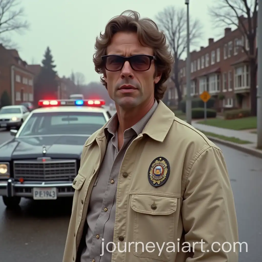 Detective-from-the-80s-with-Police-Car-Background