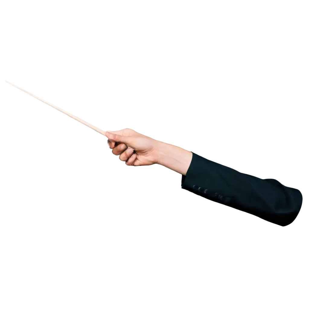 PNG-Image-of-a-Magicians-Hand-Holding-a-Wand-Pointing-Downwards