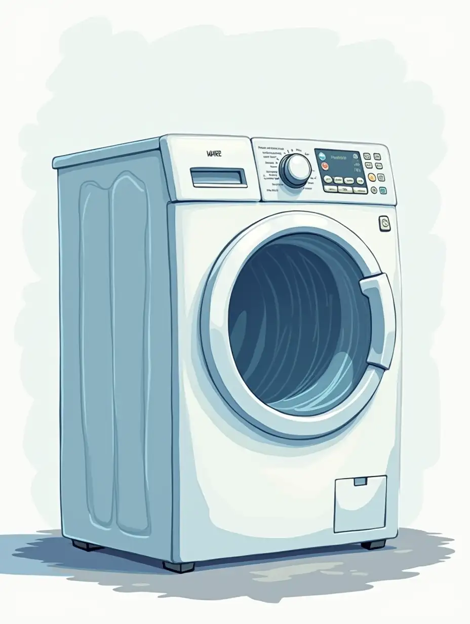 Washing machine, washing machine without drying, cartoon washing machine, washing machine and laundry