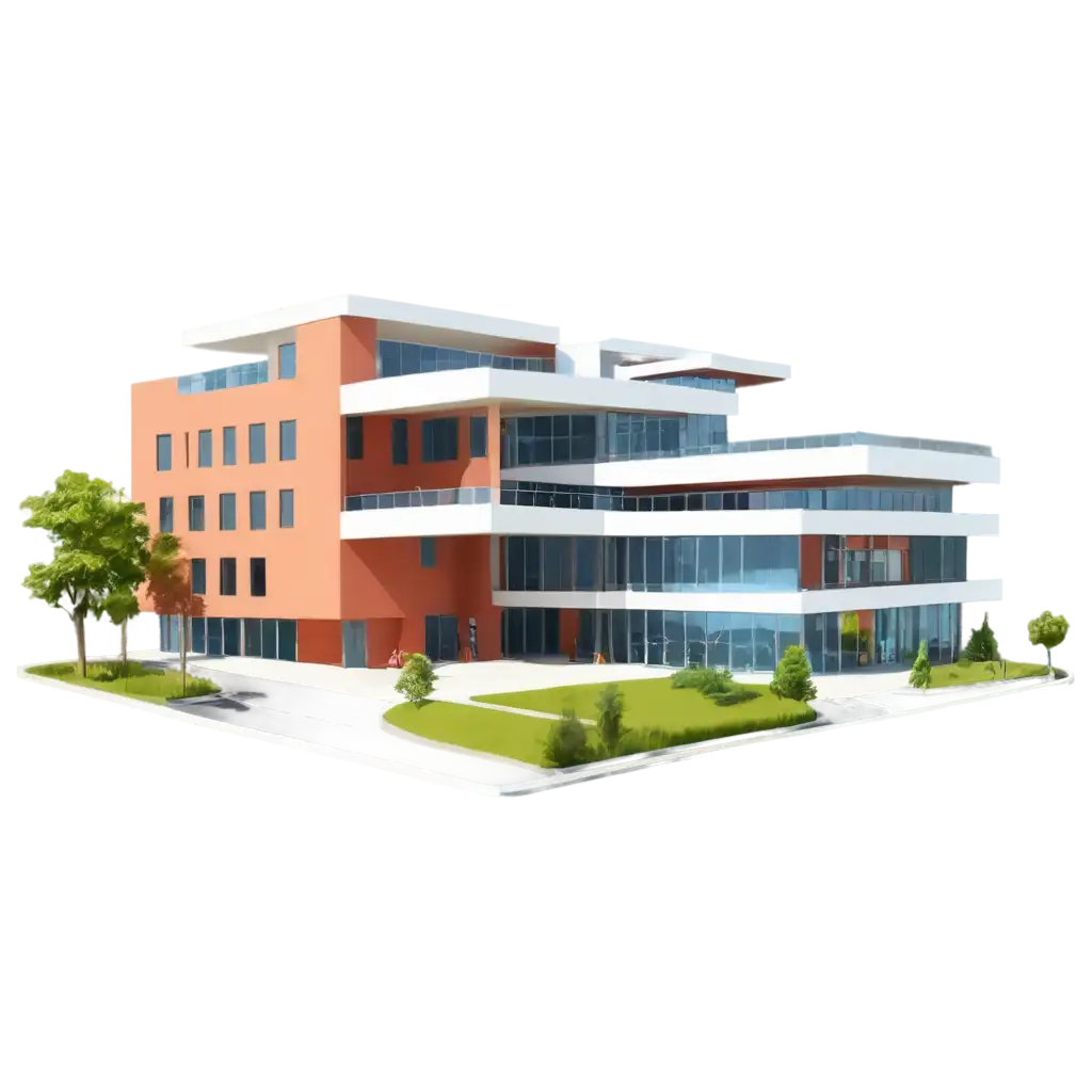 Multi-Storey-Exhibition-Vector-Illustration-PNG-HighQuality-Street-View-Image-for-Various-Applications