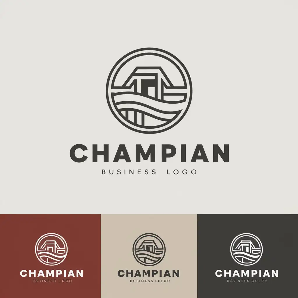 LOGO Design for Champian Elegant Business Logo with Clear Background