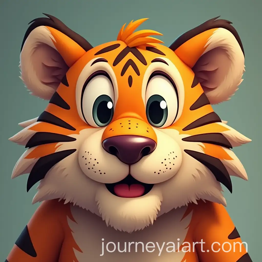 Cartoon-Tiger-Face-Illustration