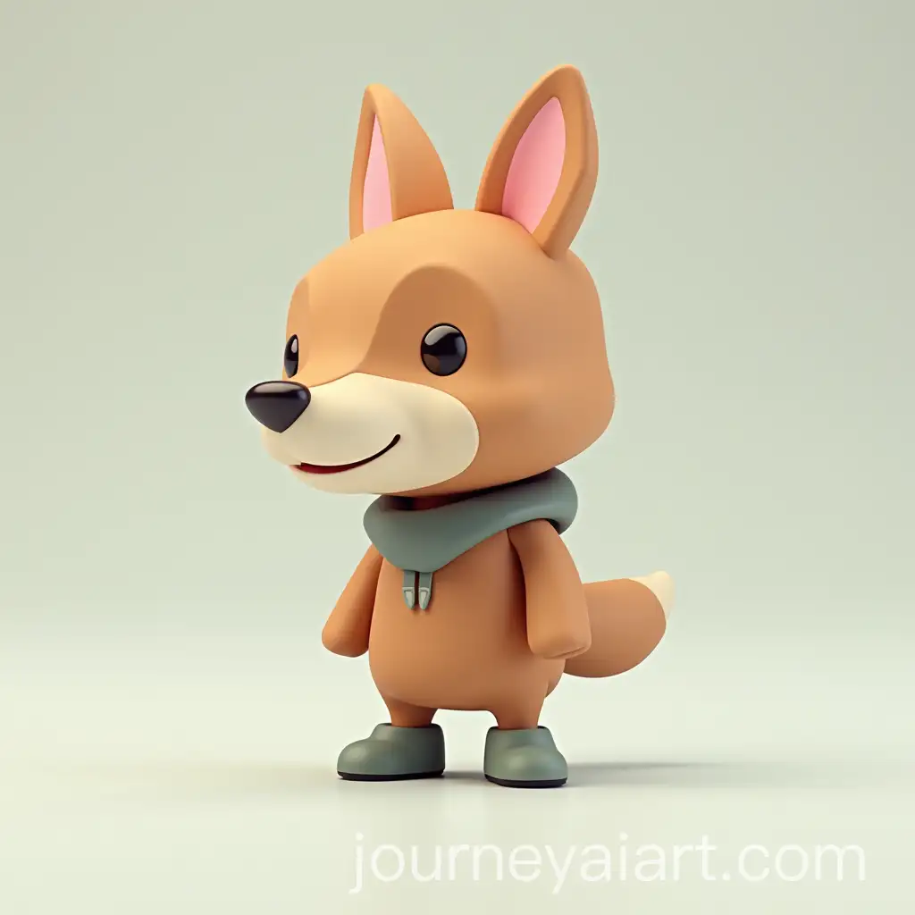 Cute-Low-Poly-Animal-Character-in-PS1-Style-with-Clothes
