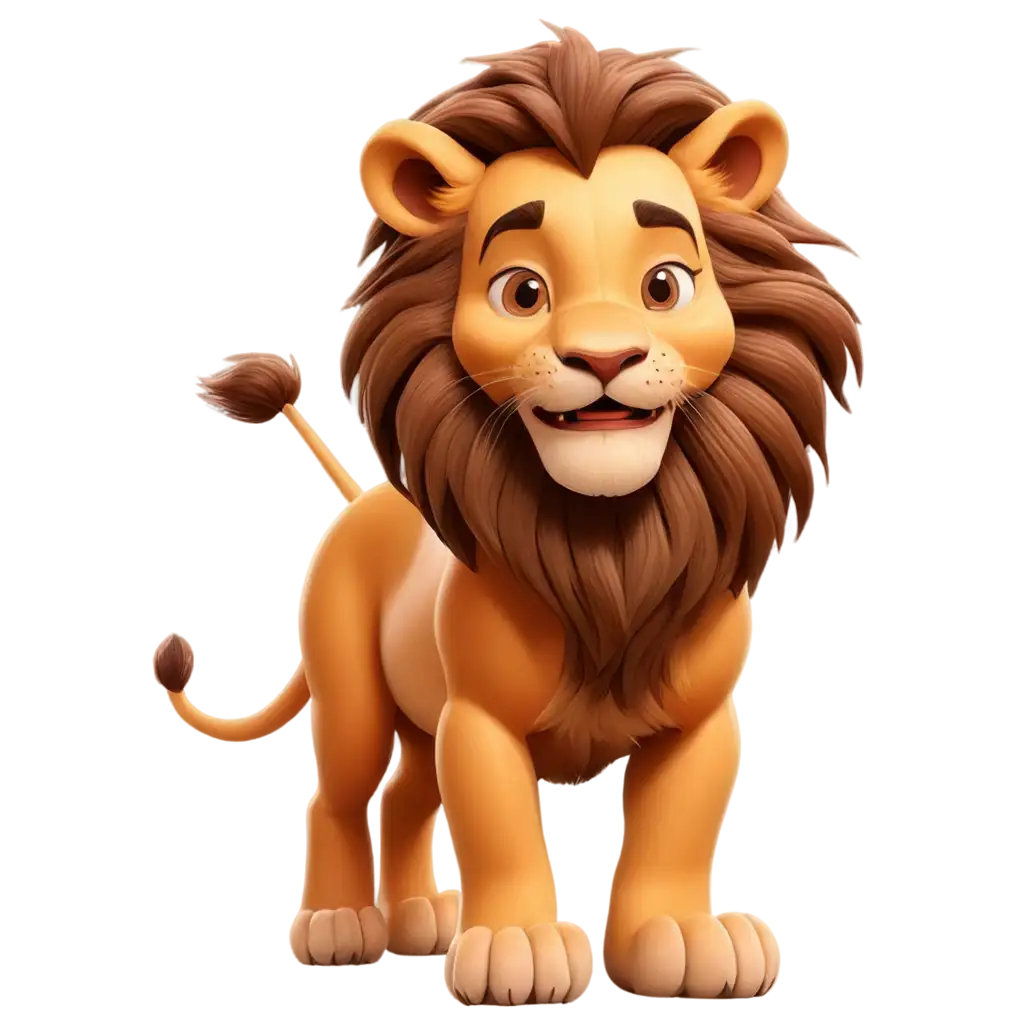 Cartoon-Lion-Kids-Art-PNG-Playful-and-Vibrant-Illustration-for-Creative-Projects