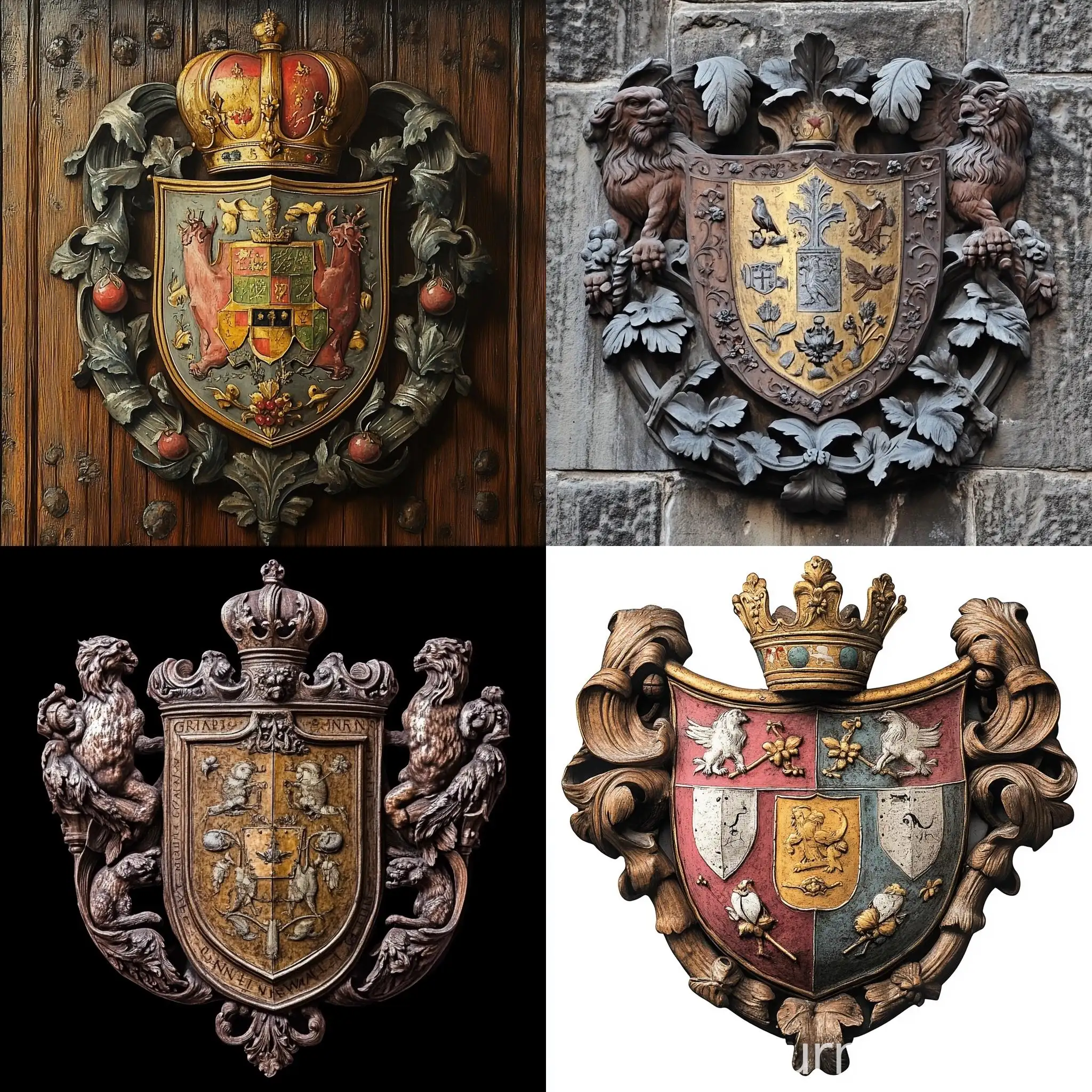 Medieval-Style-Coat-of-Arms-with-Thick-Men-Depicted