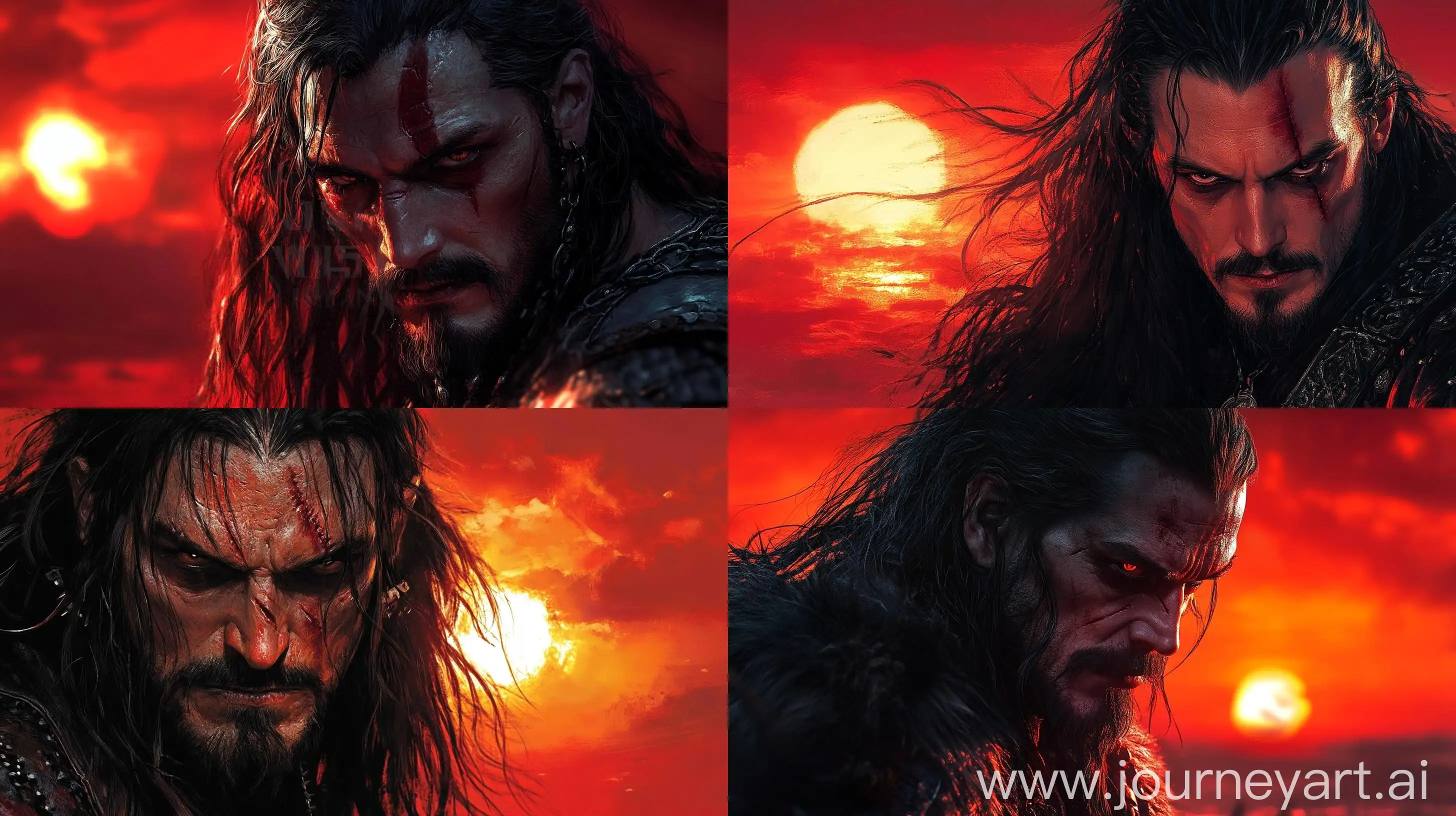 Epic-Photorealistic-CloseUp-of-Vlad-Tepes-with-Dramatic-Red-Sky-Background