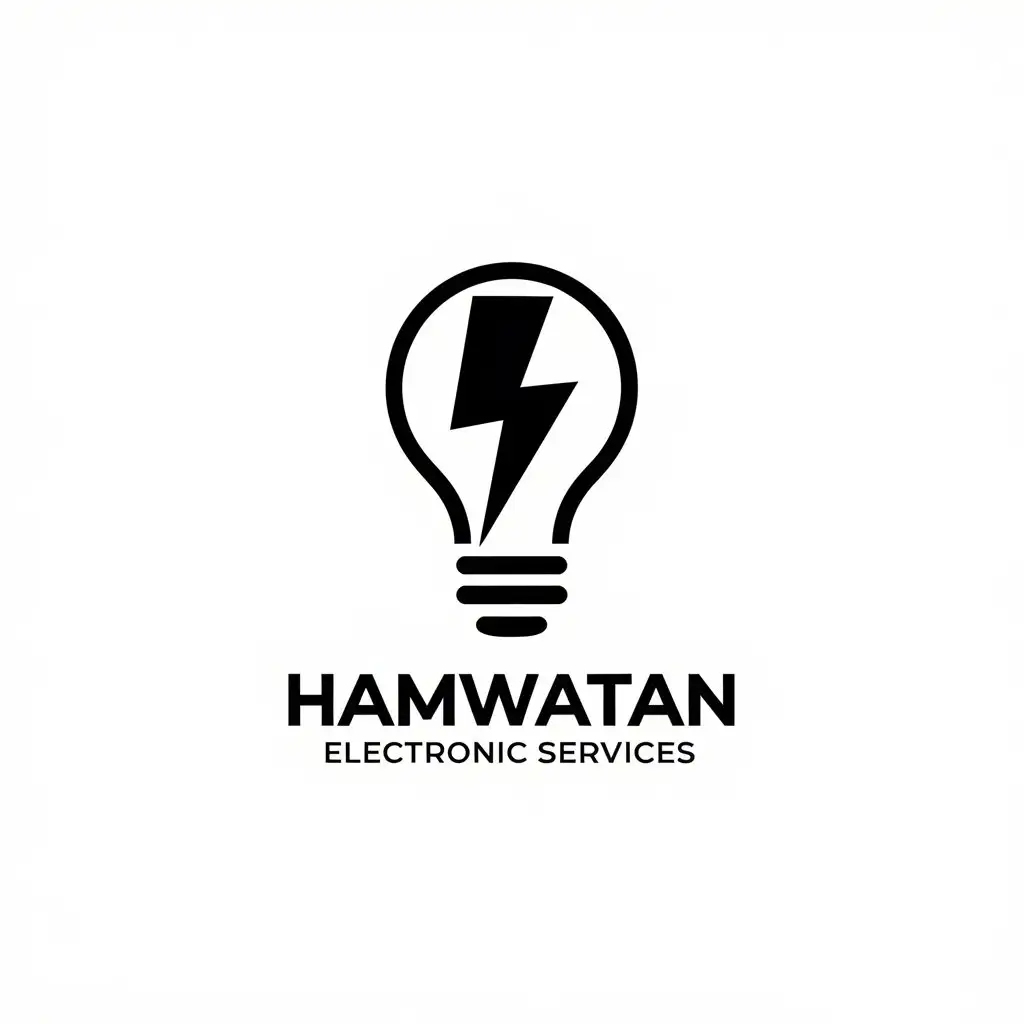 LOGO Design for HAmwatan Electronic Services Modern and TechInspired with Internet and Appointment Booking Theme