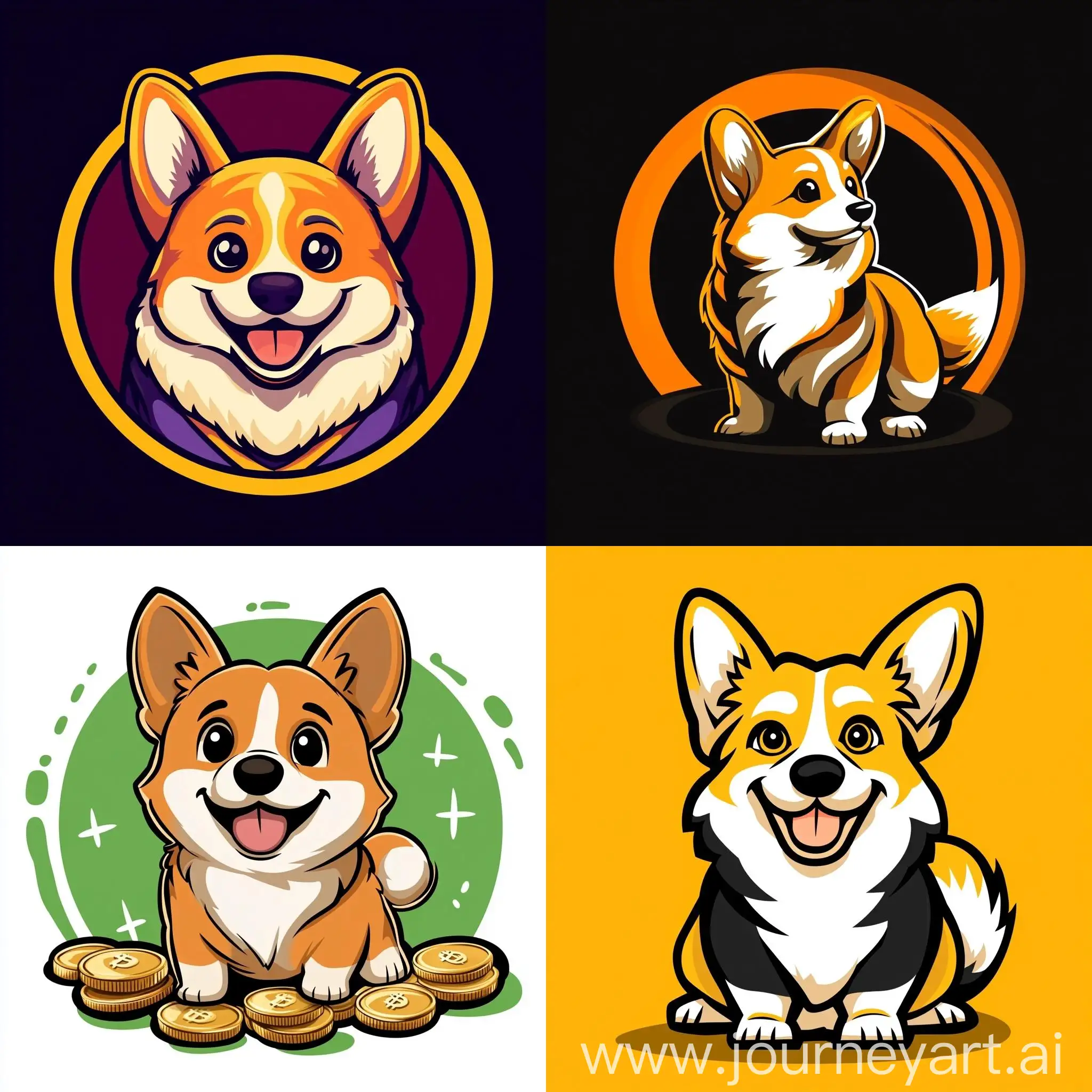 Fast-Payment-System-Logo-Featuring-a-Corgi-Centerpiece