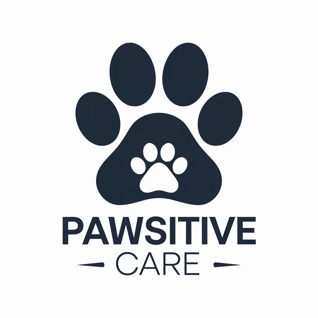 LOGO Design for Pawsitive Care Paw Symbol for Animal Care Industry