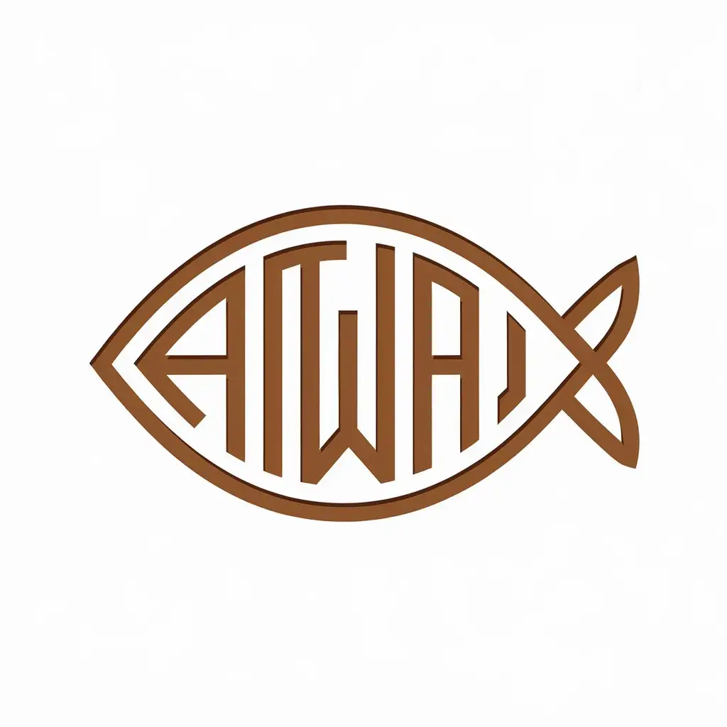 Logo Design For Amwaj Elegant Fish Symbol for the Restaurant Industry