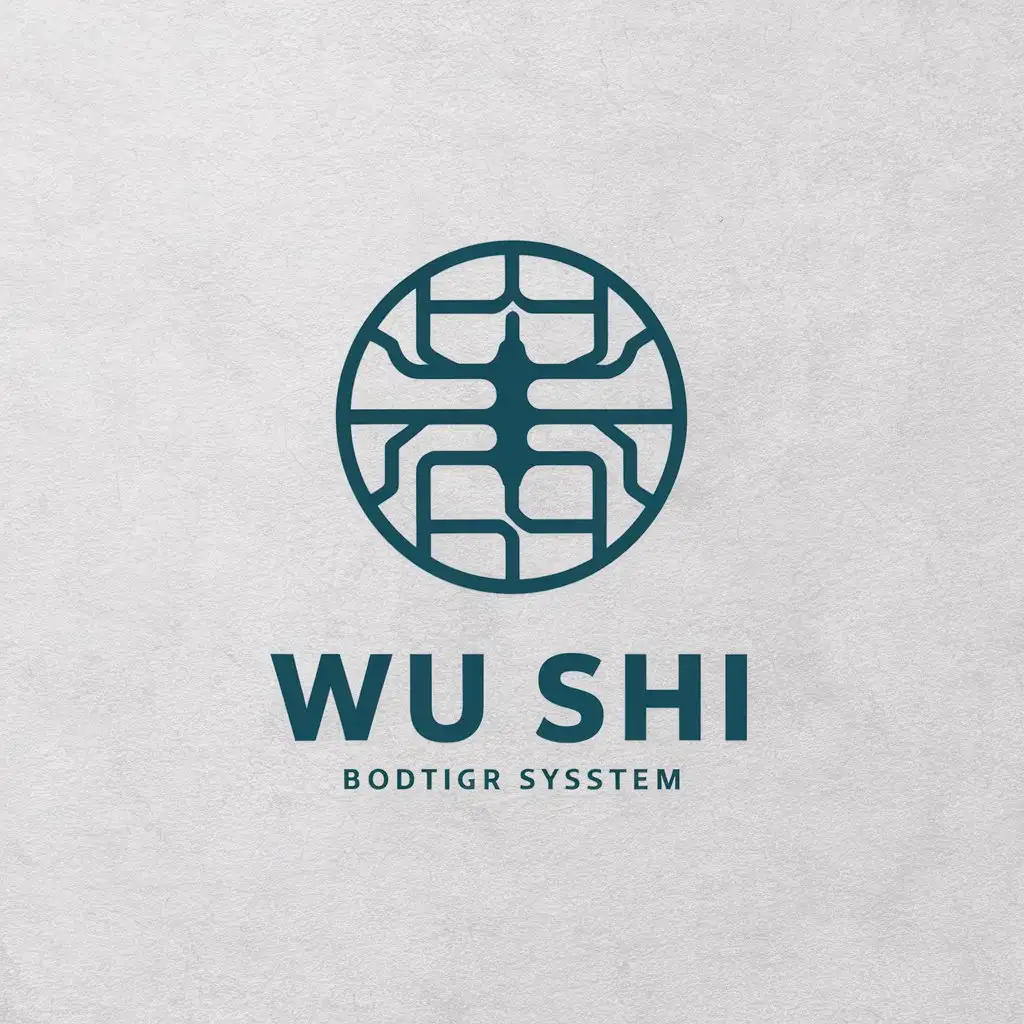 LOGO-Design-for-Wu-Shi-Body-System-Symbol-on-Clear-Background