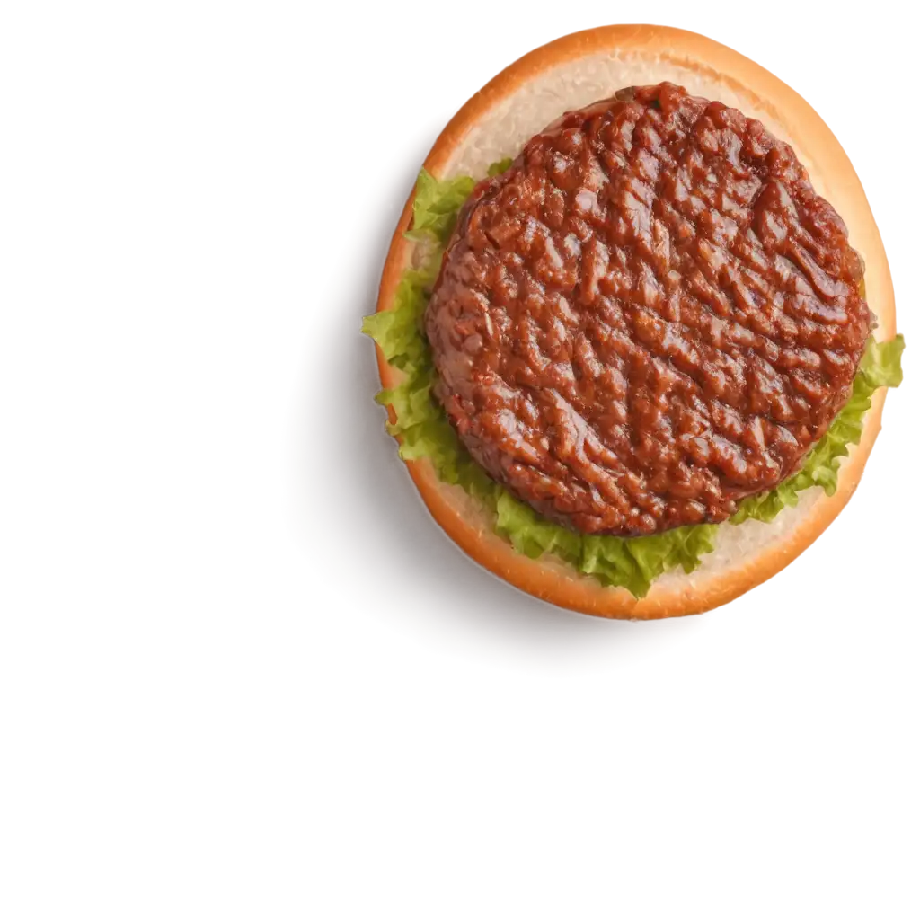 Top-View-PNG-Image-of-Hamburger-Meat-HighQuality-Visual-Representation