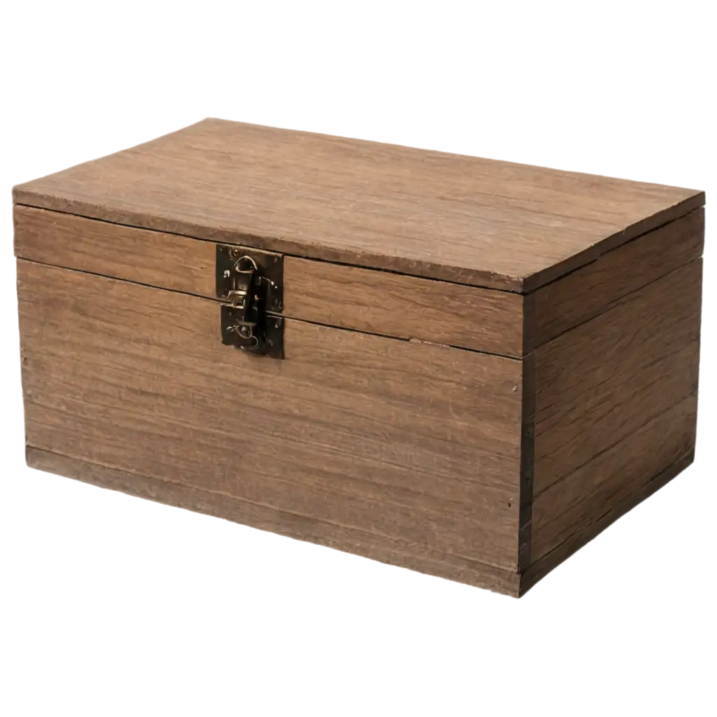 HighQuality-PNG-Image-of-a-Wooden-Box-from-a-Low-Angle-Enhancing-Clarity-and-Detail