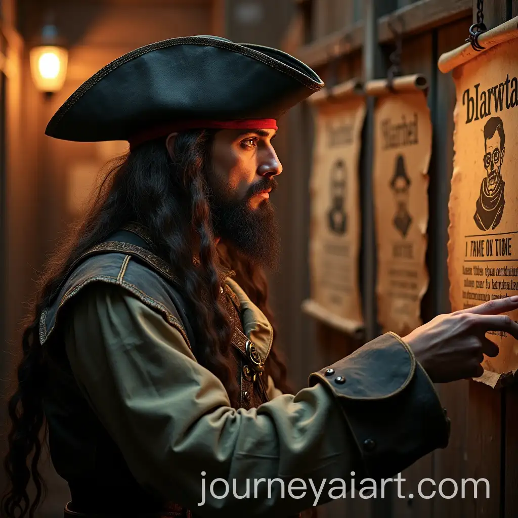 Harengon-Pirate-Rogue-Examining-Wanted-Posters