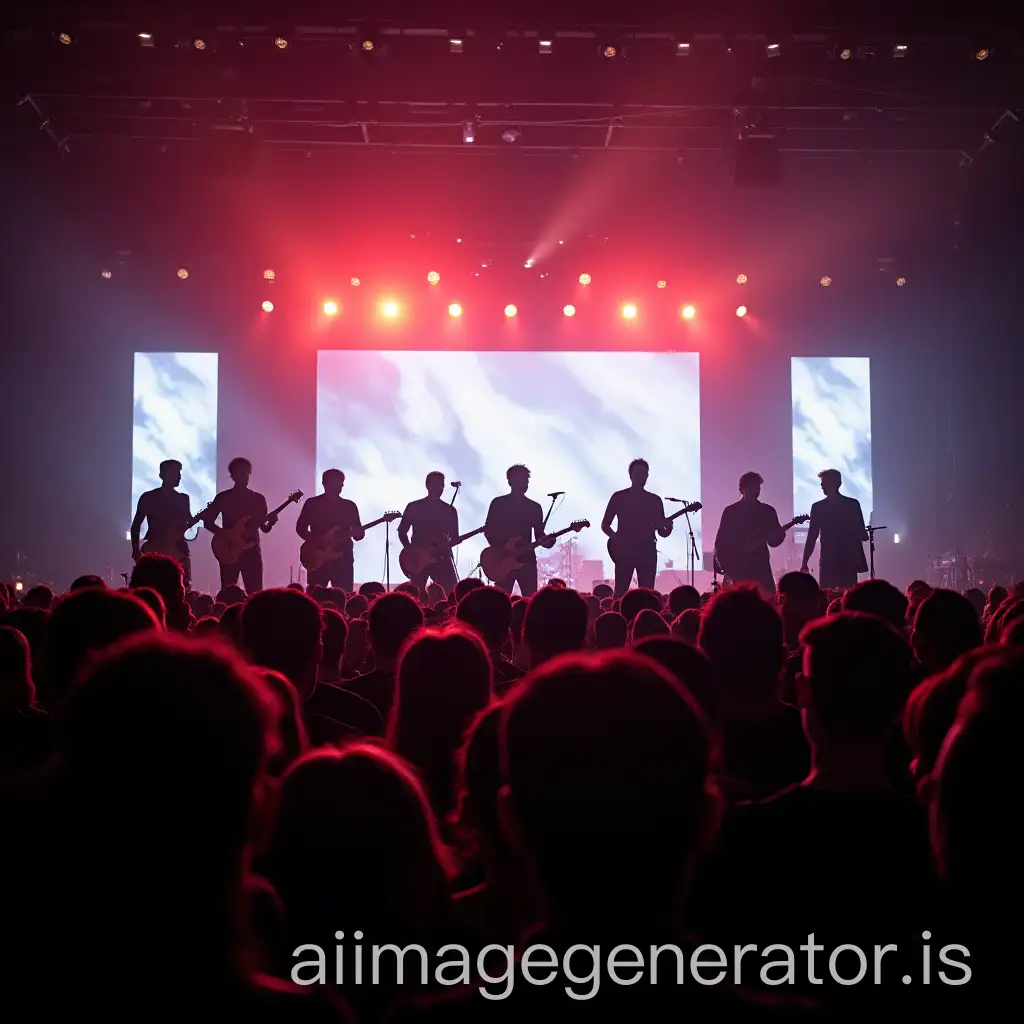 Shadow-of-a-Band-Performing-at-a-Large-Concert-with-Lights-and-Screens