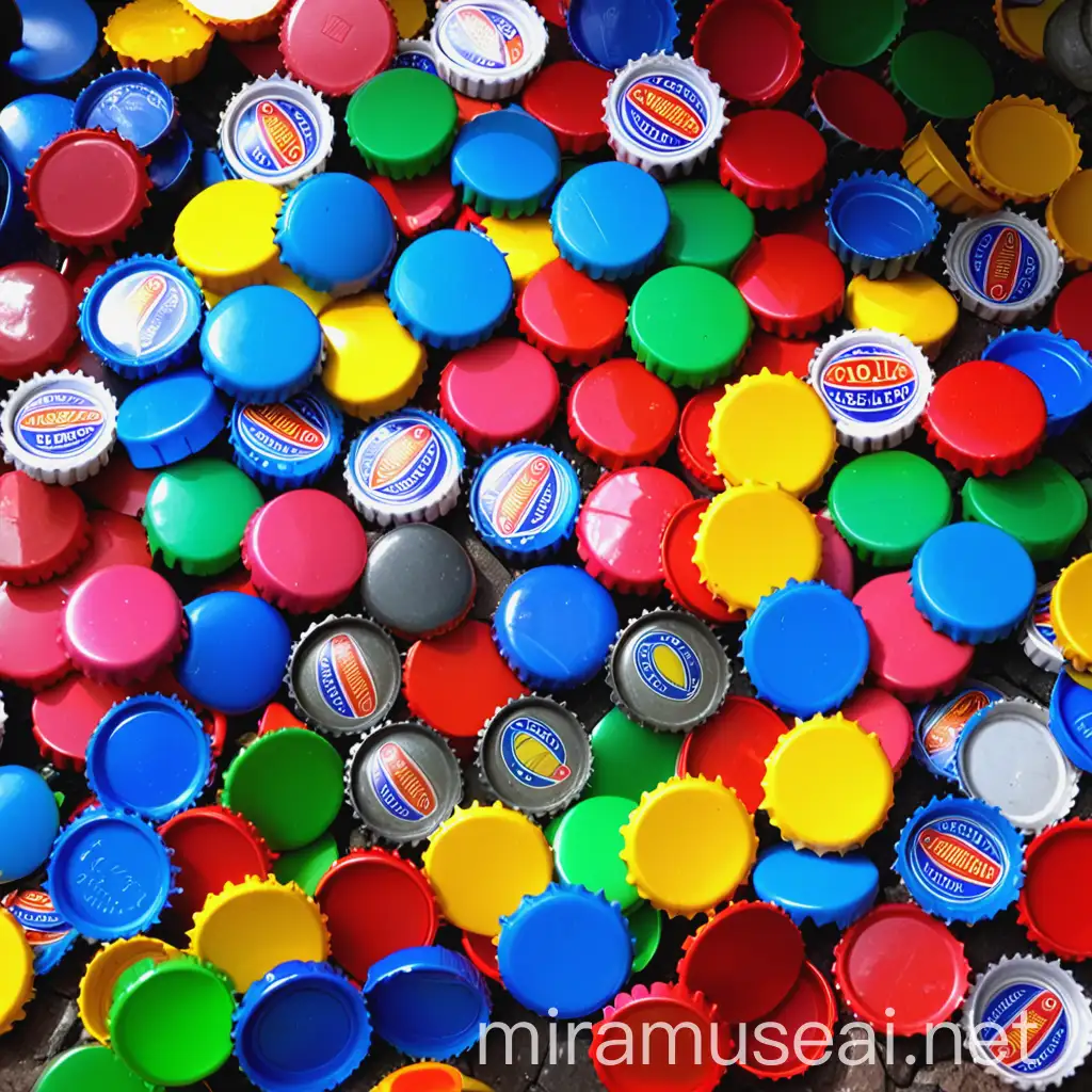 Colorful Plastic Bottle Caps from Bolivia