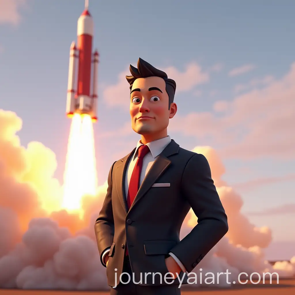 FortniteInspired-Cartoon-Character-in-Suit-Standing-Before-Rocket-Launch