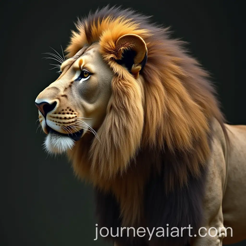 Realistic-Side-View-of-a-Lion-in-Natural-Setting