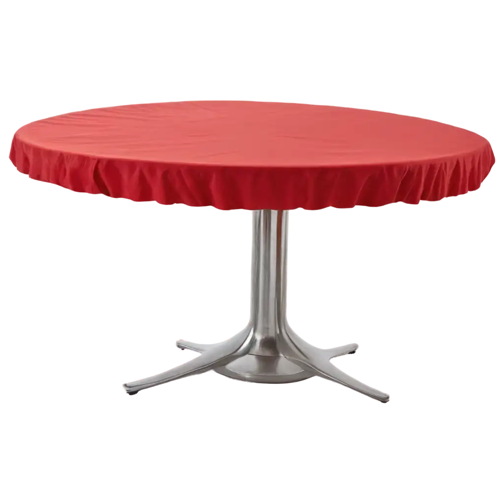 Circle-Red-Cloth-Table-PNG-Image-for-HighQuality-Visuals-and-Versatile-Use