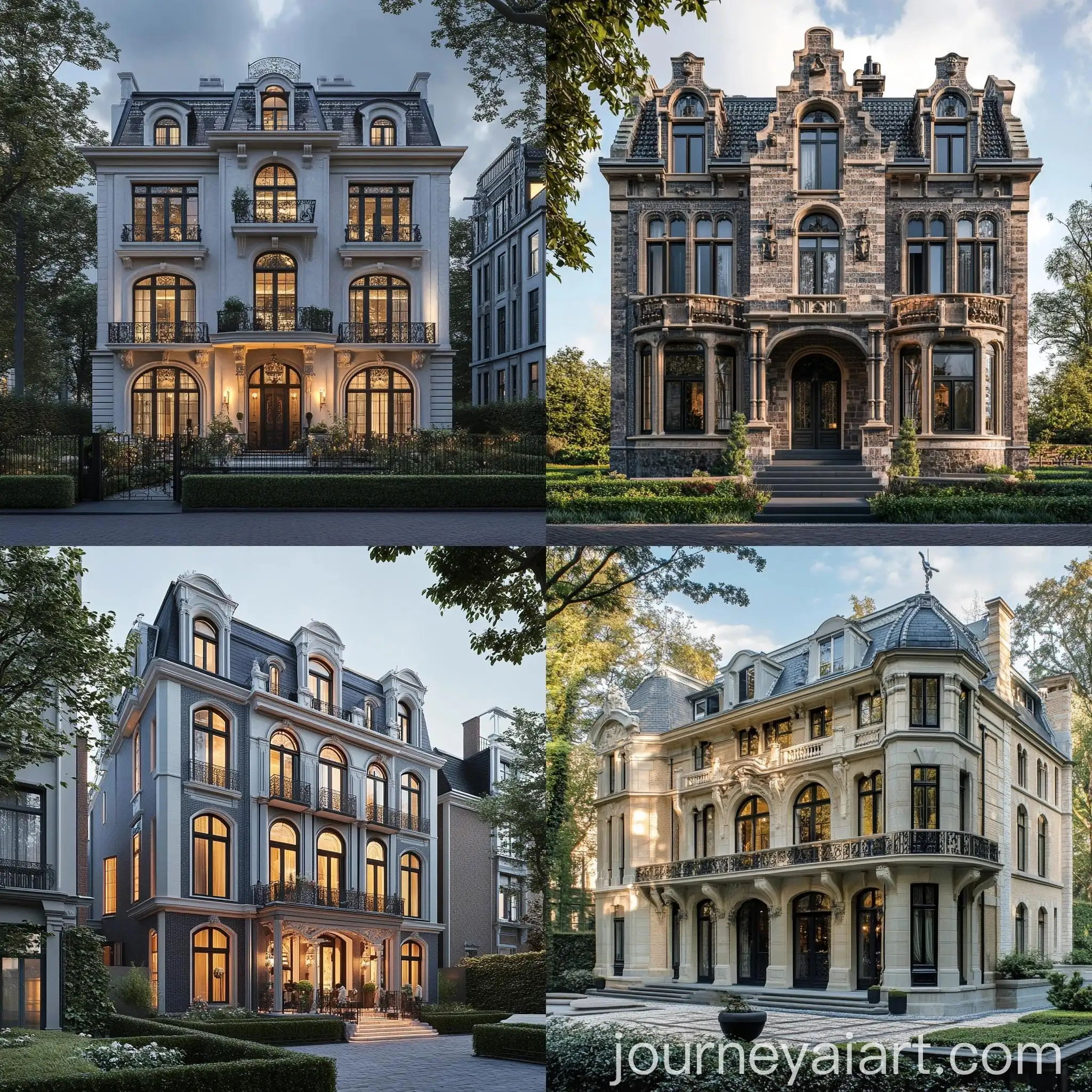 Old-European-Style-5Story-Estate-Exterior-Design