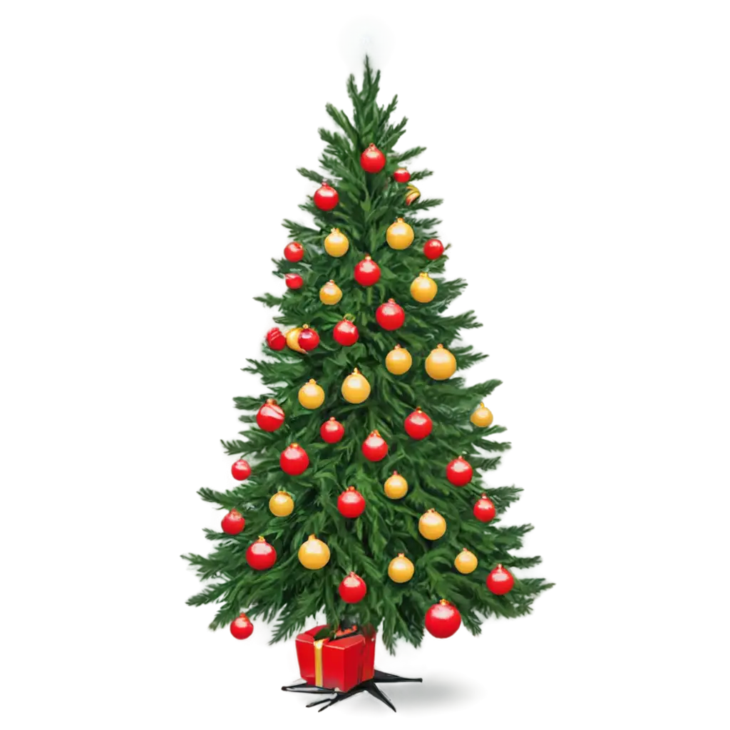 Christmas-Tree-with-Ornaments-PNG-Festive-Holiday-Decoration-for-Online-Greetings-and-Marketing