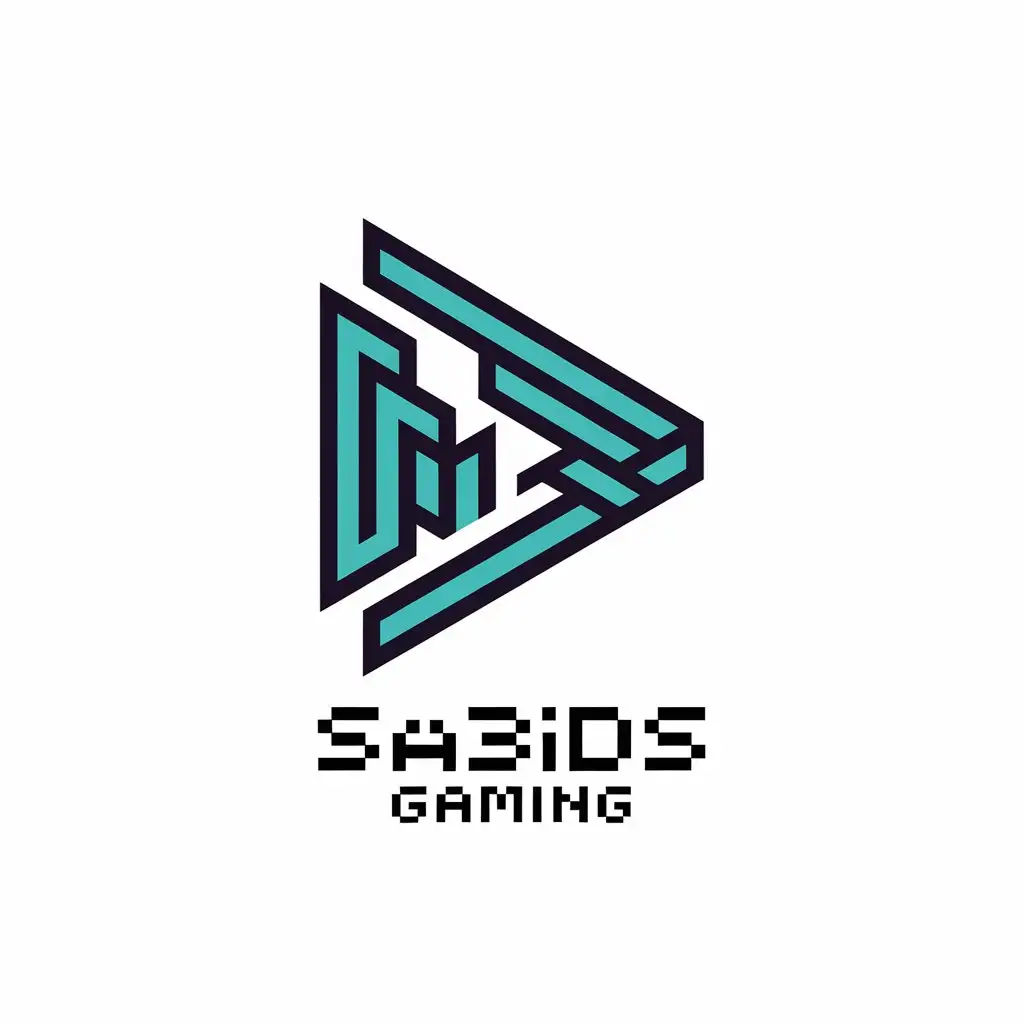 a vector logo design,with the text "SA3IDS GAMING", main symbol:play,Moderate,clear background