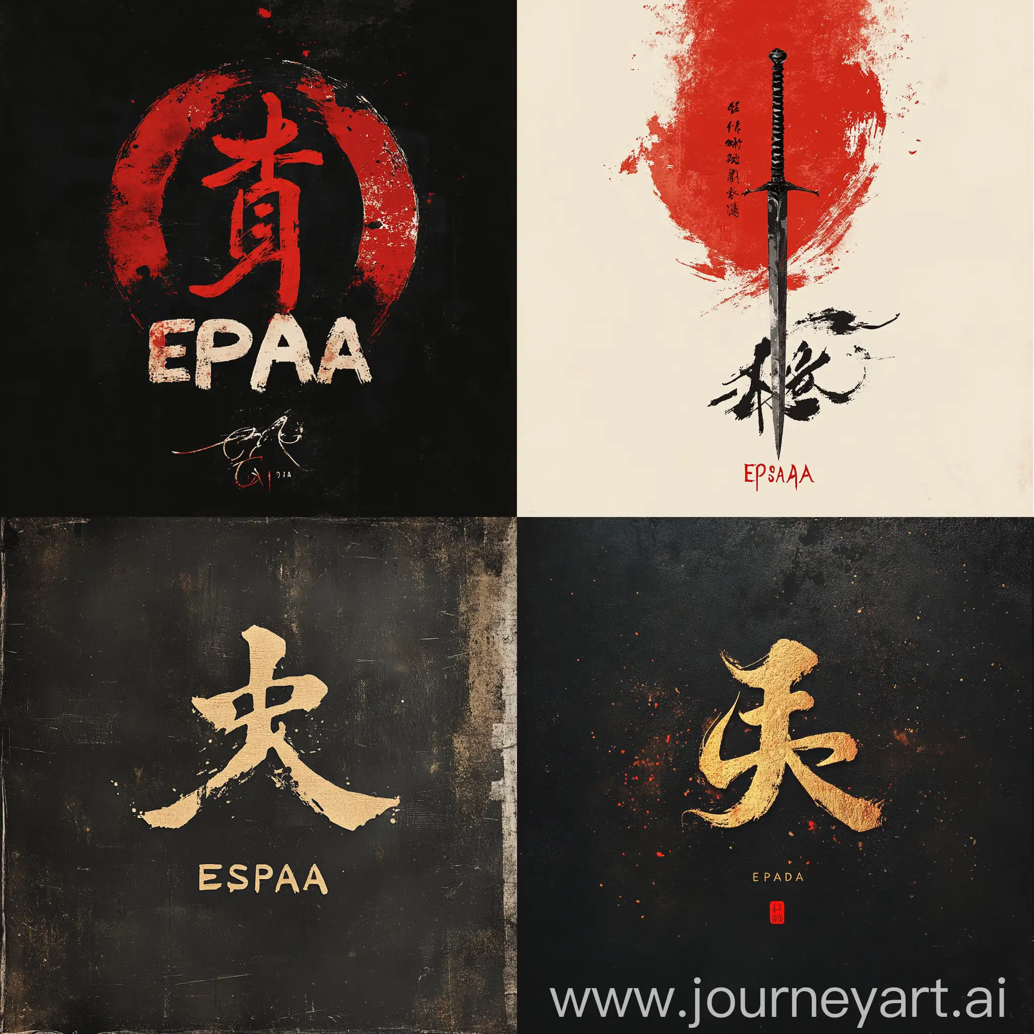 Elegant-Logo-Design-Chinese-Hieroglyph-Espada-with-v-61