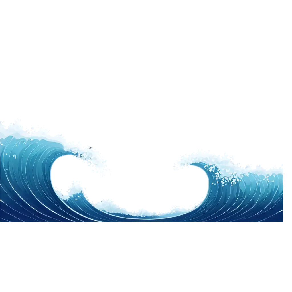 Cartoon-Sea-Wave-PNG-HighQuality-Transparent-Image-for-Versatile-Use