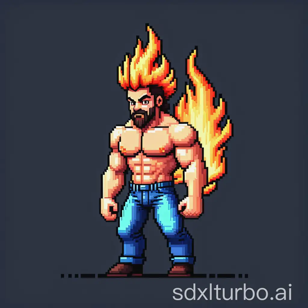 Strong-Man-with-Hair-on-Fire-in-16Bit-Pixel-Art-Style