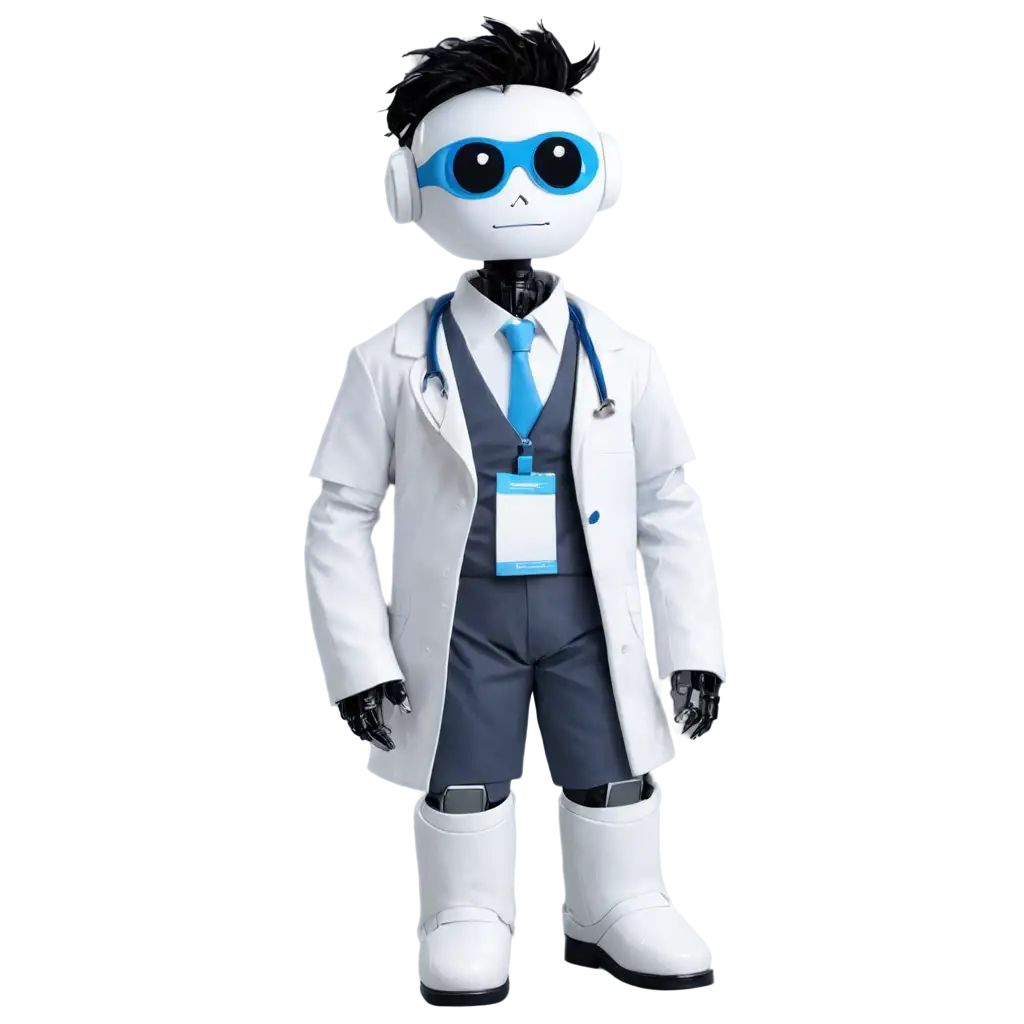 Robot-Assistant-Dressed-as-a-Doctor-PNG-Image-Advanced-AI-Art-Prompt