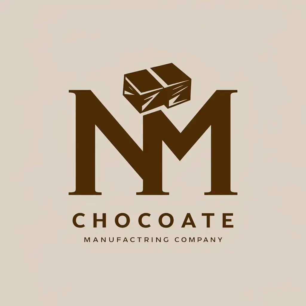 LOGO-Design-for-NM-Minimalistic-Chocolate-Manufacturing-Company-Logo