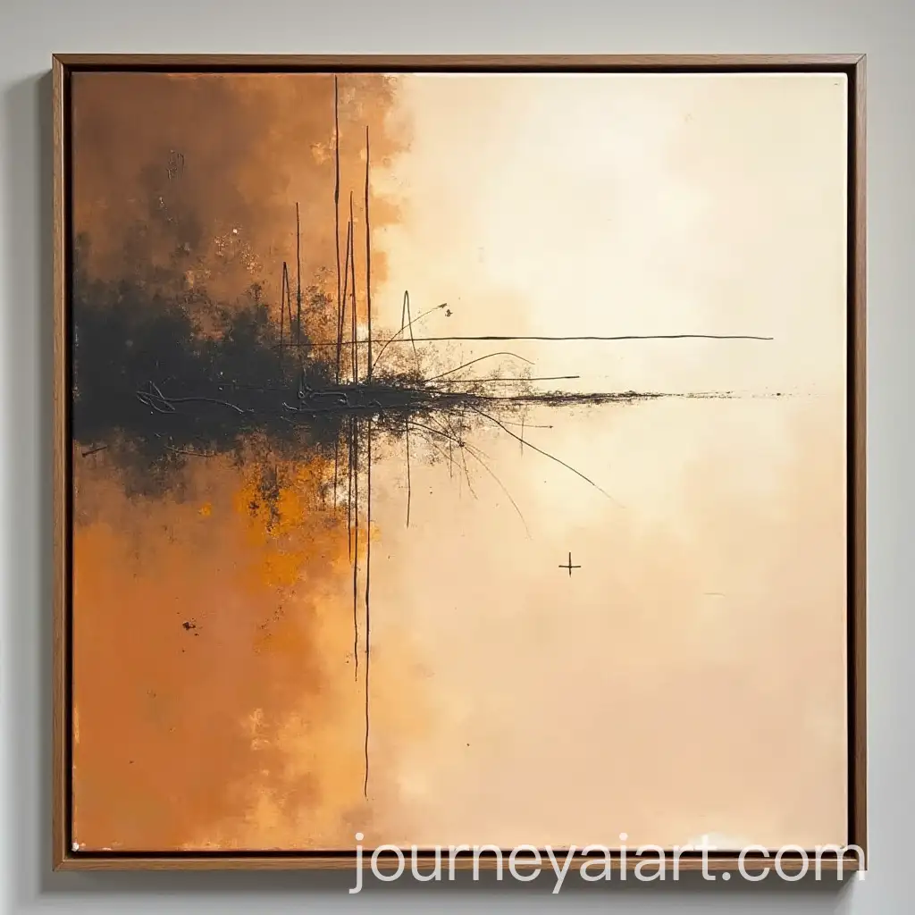 Abstract-Expressionistic-Framed-Painting-with-Warm-TonesAI-Image-Prompt-Expansion-and-Dynamic-Texture