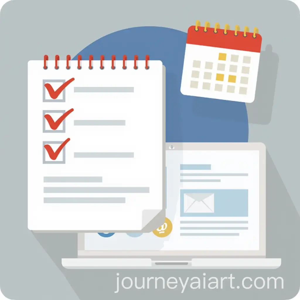 Productivity-Checklist-with-Calendar-Laptop-and-Email-Notification