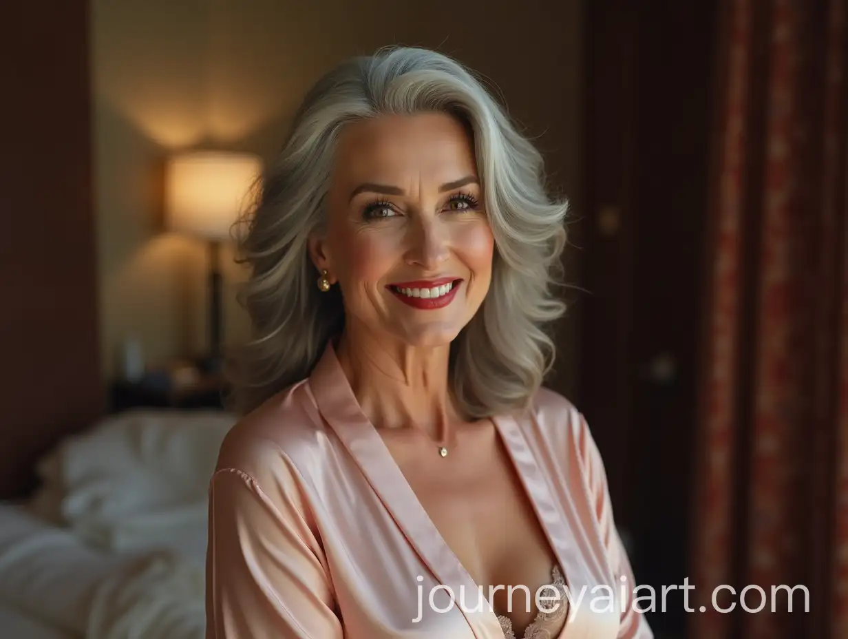 Beautiful-69YearOld-Woman-in-Silk-Robe-Smiling-in-Romantic-Setting