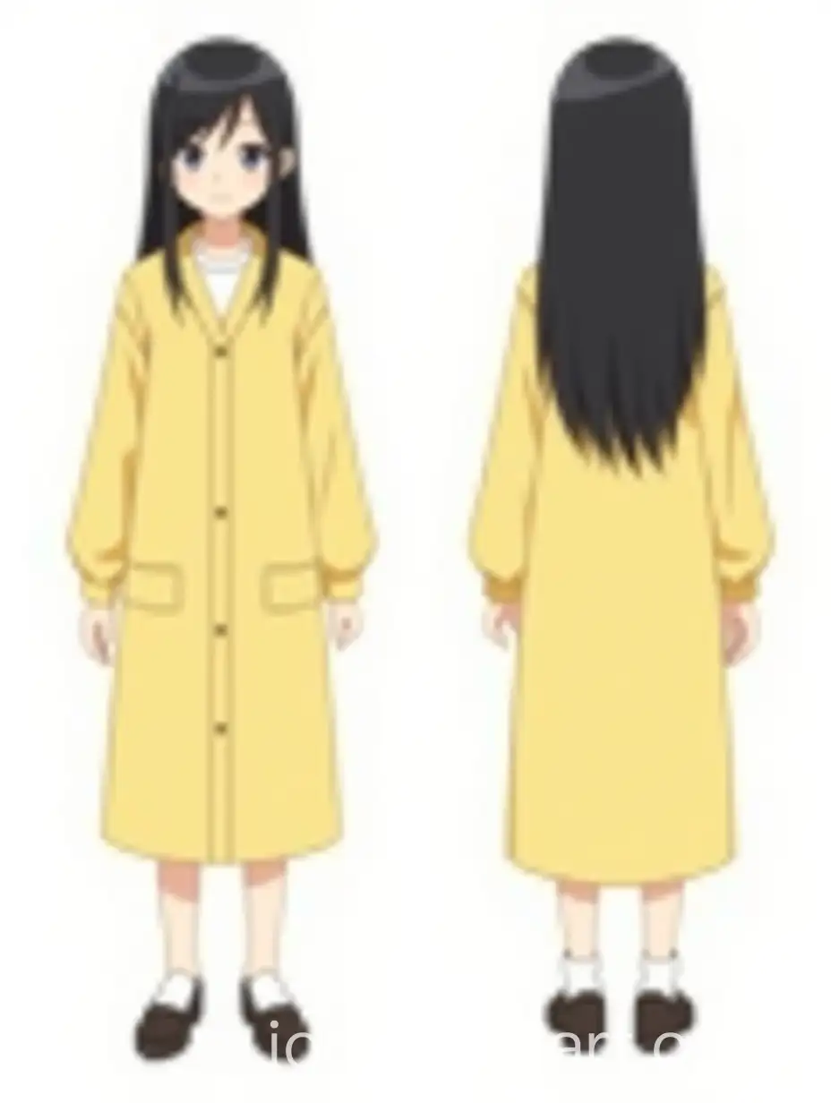 Character-Sheet-of-Friendly-BlackHaired-Girl-in-Yellow-Uniform