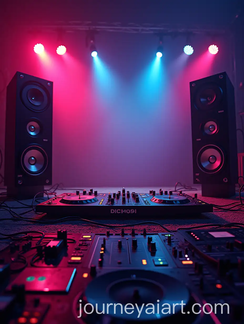 Vibrant-Evening-Sound-System-Poster-with-Foreground-Basses