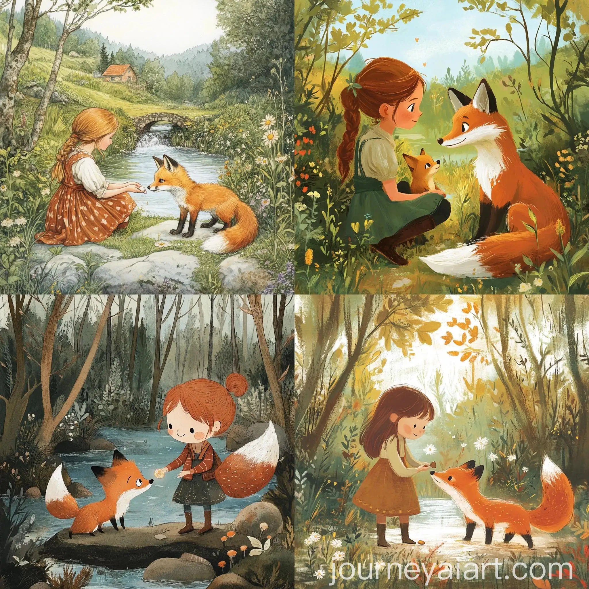 Kind-Girl-Lily-Reunites-Lost-Fox-Finn-with-Family