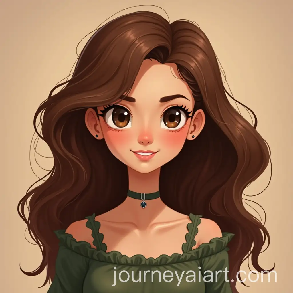 AI-Image-Prompt-ExpansionYoung-Girl-with-Brown-Hair-in-Casual-Outfit