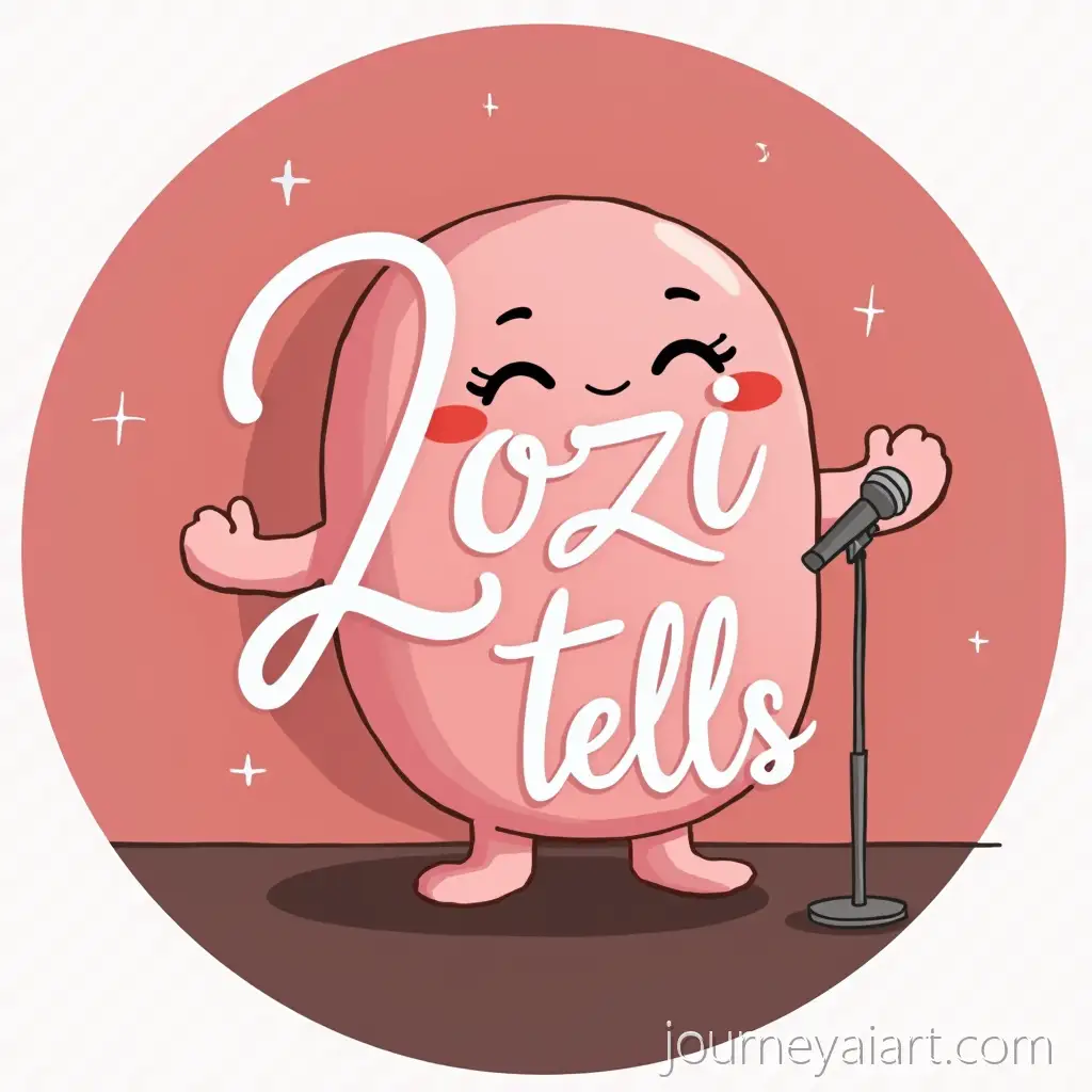 Circular-Logo-Design-with-ZoCircular-logo-with-miczi-Tells-Text-and-Microphone-on-Table