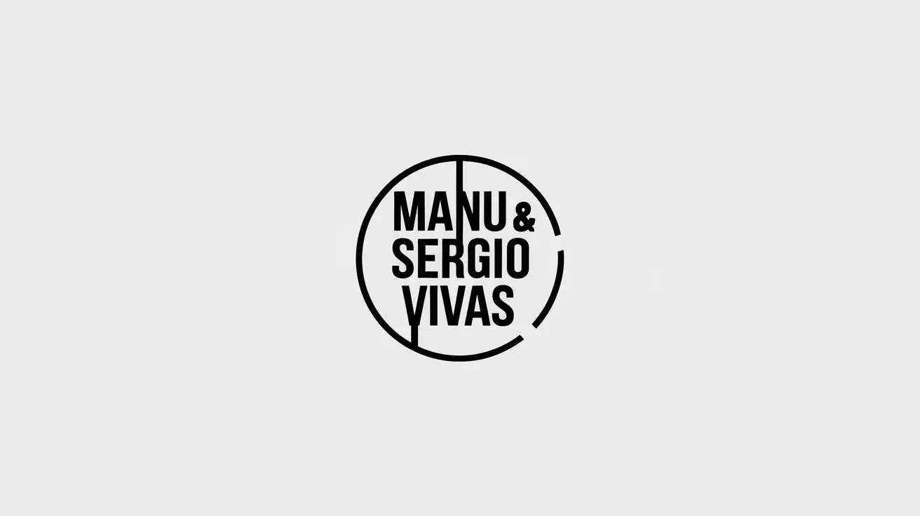 Minimalistic Monochrome Horizontal Flat Logo Design for MANU SERGIO VIVAS