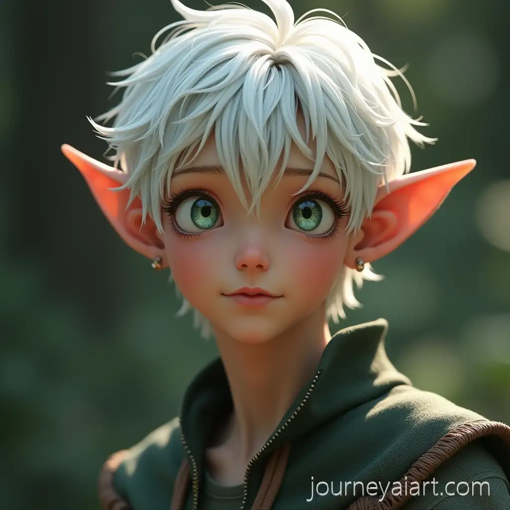 Young-MaleMale-elf-with-white-hair-Elf-with-White-Hair-and-Delicate-Features