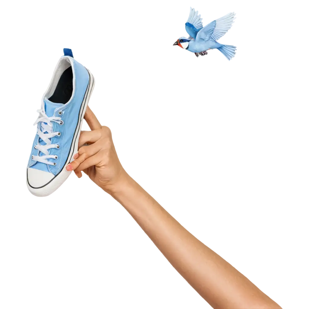 Bird-Sky-in-Hand-Holding-Shoe-PNG-Image-Capturing-Whimsical-Surrealism