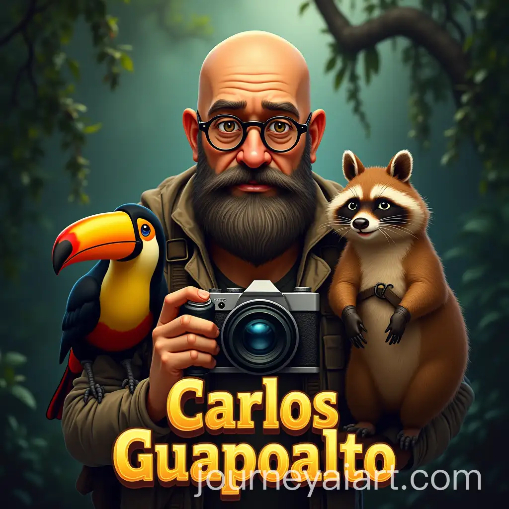 Retro-80s-Adventure-Film-Poster-with-Rugged-Explorer-and-Exotic-Jungle