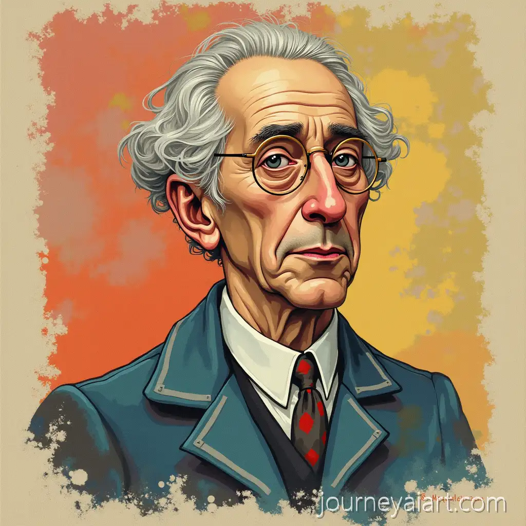 Portrait-of-the-Writer-Nabokov-in-a-Thoughtful-Pose